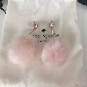 Kate Spade Pink Pom Pom Earrings
